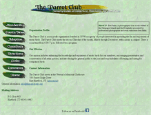 Tablet Screenshot of cafabirdclub.org